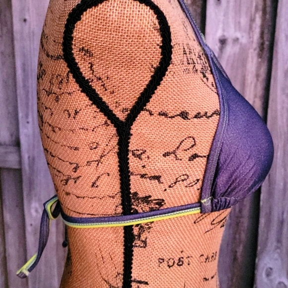 Paris Blues 2 Piece Halter Triangle Bikini Swim Suit - Picture 7 of 17